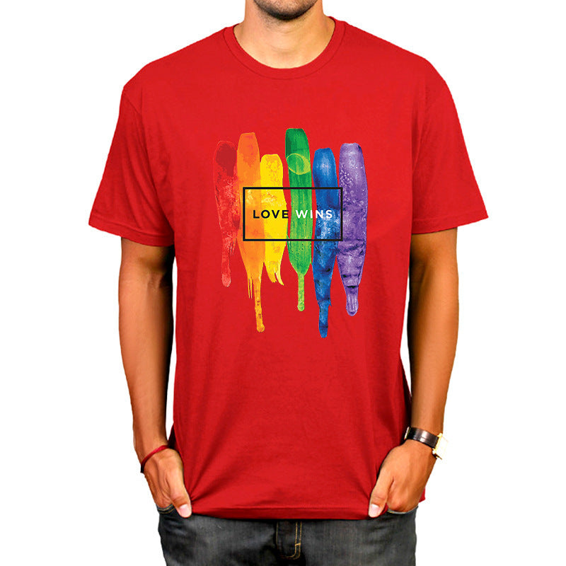 Gay Short Sleeve Round Neck T-shirt